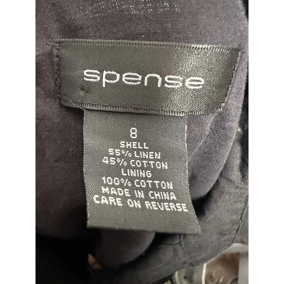 Spense Linen Blend Dress Womens Sz 8 Milatary Goth Steampunk Grunge Gorpcore - Picture 5 of 7